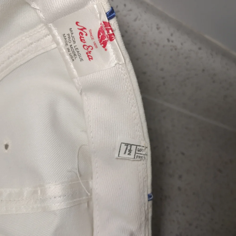 Vintage New Era Pro Model Brooklyn Dodgers MLB Pinstripe Wool Size 7 1/2 - Picture 8 of 9